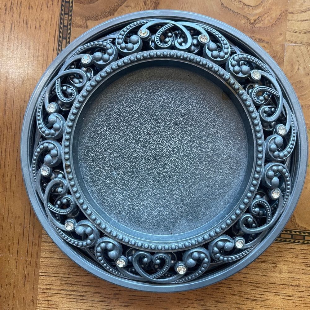 Silver Wrought Iron Looking Coasters